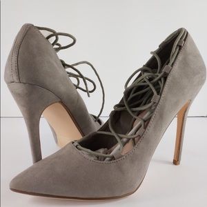 Shoe Dazzle Adrienne Lace-up Pumps Size 11 Heels